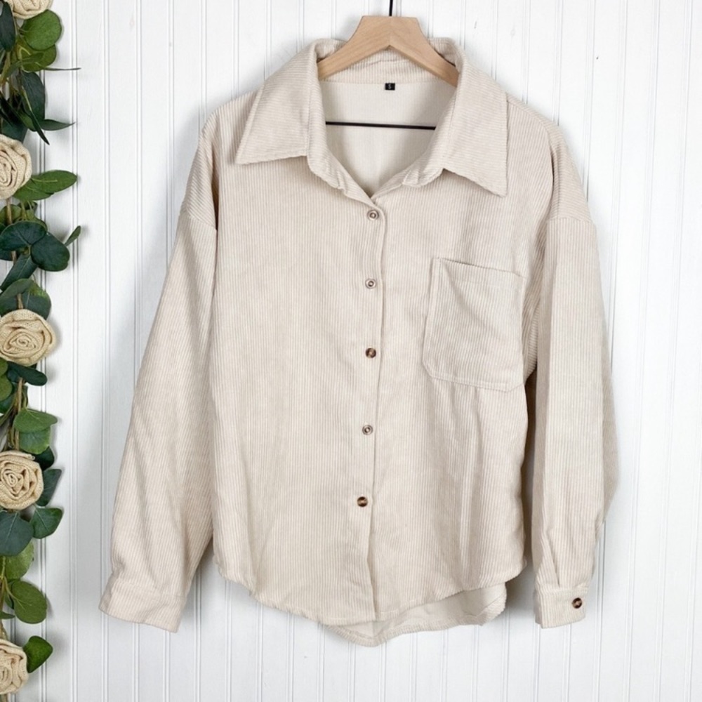 🛍️Corduroy Button Down Shacket🛍️